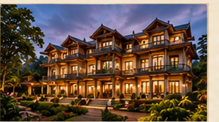Five-star hotel at Sulthan Bathery at dusk